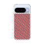 スリムプロテクションケース［ Small Stripe - Red × Black ］