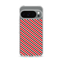 スリムプロテクションケース［ Small Stripe - Red × Black ］