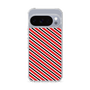 スリムプロテクションケース［ Small Stripe - Red × Black ］