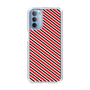 スリムプロテクションケース［ Small Stripe - Red × Black ］