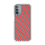 スリムプロテクションケース［ Small Stripe - Red × Black ］