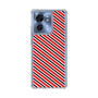 スリムプロテクションケース［ Small Stripe - Red × Black ］