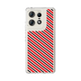 スリムプロテクションケース［ Small Stripe - Red × Black ］