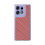 スリムプロテクションケース［ Small Stripe - Red × Black ］