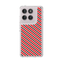 スリムプロテクションケース［ Small Stripe - Red × Black ］