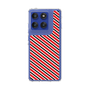 スリムプロテクションケース［ Small Stripe - Red × Black ］
