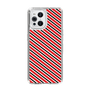 スリムプロテクションケース［ Small Stripe - Red × Black ］