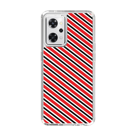 スリムプロテクションケース［ Small Stripe - Red × Black ］