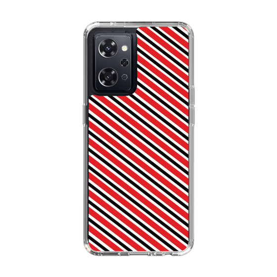 スリムプロテクションケース［ Small Stripe - Red × Black ］