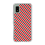スリムプロテクションケース［ Small Stripe - Red × Black ］