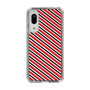 スリムプロテクションケース［ Small Stripe - Red × Black ］
