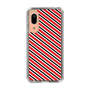スリムプロテクションケース［ Small Stripe - Red × Black ］