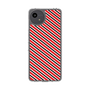 スリムプロテクションケース［ Small Stripe - Red × Black ］