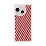 スリムプロテクションケース［ Small Stripe - Red × Black ］