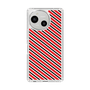スリムプロテクションケース［ Small Stripe - Red × Black ］