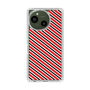 スリムプロテクションケース［ Small Stripe - Red × Black ］