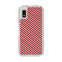 スリムプロテクションケース［ Small Stripe - Red × Black ］