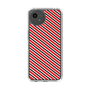 スリムプロテクションケース［ Small Stripe - Red × Black ］