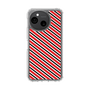 スリムプロテクションケース［ Small Stripe - Red × Black ］