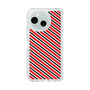 スリムプロテクションケース［ Small Stripe - Red × Black ］