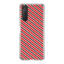 スリムプロテクションケース［ Small Stripe - Red × Black ］