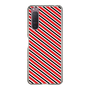 スリムプロテクションケース［ Small Stripe - Red × Black ］