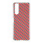 スリムプロテクションケース［ Small Stripe - Red × Black ］