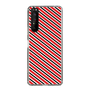 スリムプロテクションケース［ Small Stripe - Red × Black ］