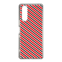 スリムプロテクションケース［ Small Stripe - Red × Black ］