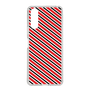 スリムプロテクションケース［ Small Stripe - Red × Black ］