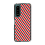スリムプロテクションケース［ Small Stripe - Red × Black ］