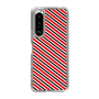 スリムプロテクションケース［ Small Stripe - Red × Black ］