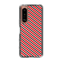 スリムプロテクションケース［ Small Stripe - Red × Black ］