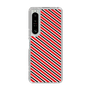 スリムプロテクションケース［ Small Stripe - Red × Black ］
