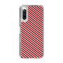 スリムプロテクションケース［ Small Stripe - Red × Black ］