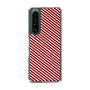スリムプロテクションケース［ Small Stripe - Red × Black ］