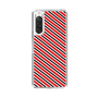 スリムプロテクションケース［ Small Stripe - Red × Black ］