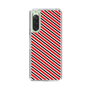 スリムプロテクションケース［ Small Stripe - Red × Black ］