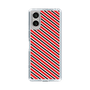 スリムプロテクションケース［ Small Stripe - Red × Black ］