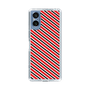 スリムプロテクションケース［ Small Stripe - Red × Black ］