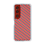 スリムプロテクションケース［ Small Stripe - Red × Black ］