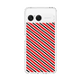 スリムプロテクションケース［ Small Stripe - Red × Black ］