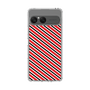 スリムプロテクションケース［ Small Stripe - Red × Black ］