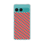 スリムプロテクションケース［ Small Stripe - Red × Black ］