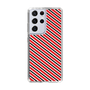 スリムプロテクションケース［ Small Stripe - Red × Black ］