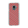 スリムプロテクションケース［ Small Stripe - Red × Black ］