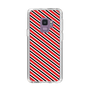 スリムプロテクションケース［ Small Stripe - Red × Black ］