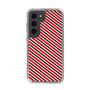 スリムプロテクションケース［ Small Stripe - Red × Black ］