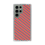 スリムプロテクションケース［ Small Stripe - Red × Black ］