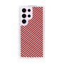 スリムプロテクションケース［ Small Stripe - Red × Black ］